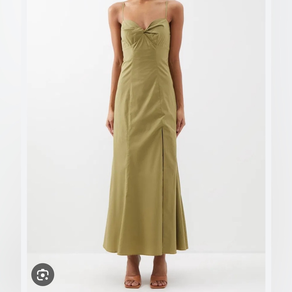 Staud Nataly dress - khaki, 2